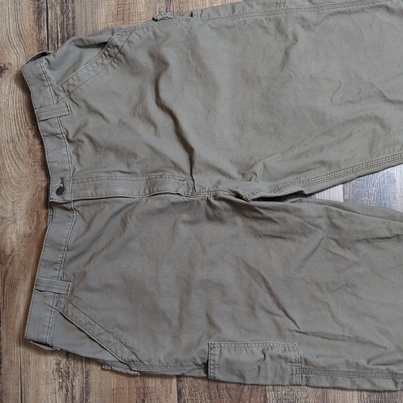 Carhartt Canvas Carpenter Loose Fit Pant 42X34 B159 Dark Tan/Brown - Picture 2 of 7